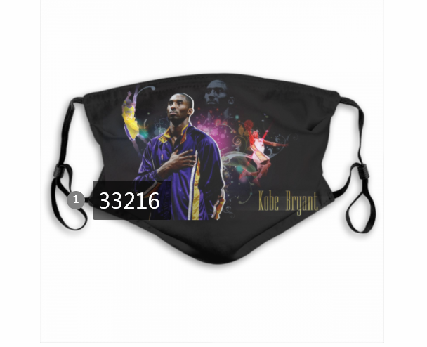 2021 NBA Los Angeles Lakers #24 kobe bryant 33216 Dust mask with filter